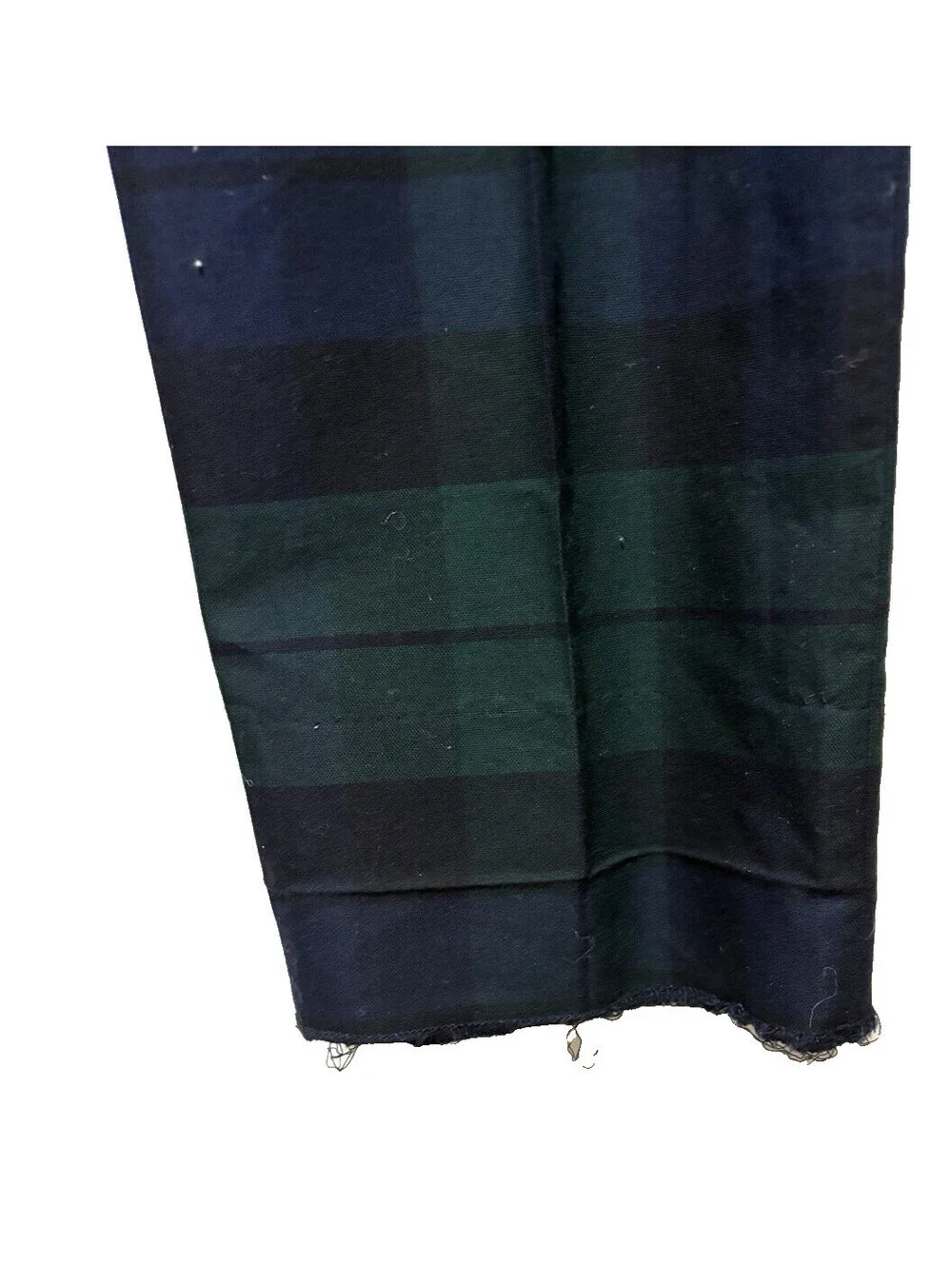 J. Crew Mens Bowery Pant  Slim Tartan  33/34  Black/Green